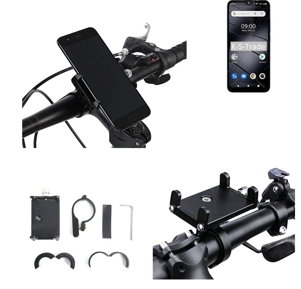 K-S-Trade für Gigaset GS110 Smartphone-Halterung, (Handyhalterung das Fahrrad Halter Lenkstange Fahrradhalterung) schwarz
