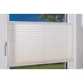 K-HOME Klemmfix-Plissee Palma 25 x 130 cm beige/creme