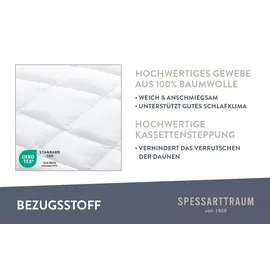 SPESSARTTRAUM Daunendecke Wildente normal 100% Daunen 155x200 cm
