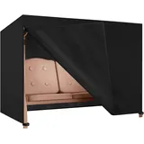 Dokon Hollywoodschaukel Abdeckung 4 Sitzer Wasserdicht Winterfest Winddicht Uv-B