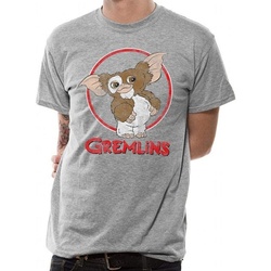 Gremlins Print-Shirt Gremlins Gizmo Distressed T-Shirt hellgrau S M L XL XXL L
