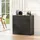Okwish Sideboard 80 x 80 x 40 cm Schwarz