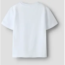 NAME IT T-Shirt NAME IT "NMMFYMZ SS NREG TOP BOX", Mädchen, Gr. 122/128, hellweiß, Jersey, Obermaterial: 95% Baumwolle, 5% Elasthan, bedruckt, unifarben, normal normal, Rundhals, Shirts T-Shirt, mit sommerlichem Frontmotiv