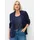 sheego Kurzblazer SHEEGO "Blazer", Damen, Gr. 52, blau (tiefblau), 100% Polyester, Blazer Kurzblazer