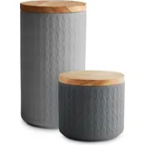 Springlane Frischhaltedose grau 1 l 2-teiliges Set