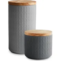 Springlane Frischhaltedose grau 1 l 2-teiliges Set