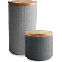 Springlane Frischhaltedose grau 1 l 2-teiliges Set