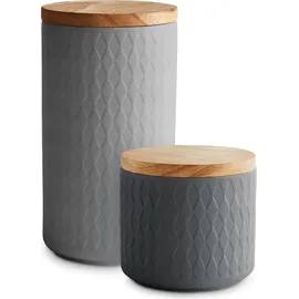 Springlane Frischhaltedose grau 1 l 2-teiliges Set