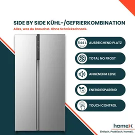 Homex CFBSN5441C-S Multi Door (544 l, 1786 mm hoch, Silber)