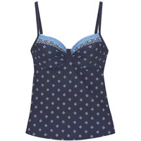 LASCANA Bügel-Tankini-Top Damen nachtblau Gr.38 Cup C
