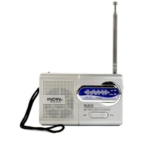 Mini tragbares AM/FM-Radio mit Batteriebetrieb und Teleskopantennen-Weltempfänger im schlanken Taschenformat