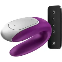 Satisfyer Double FUN Paar-Vibrator Purple 9,2 cm