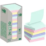 Post-it Post-it® Recycling Z-Notes Haftnotizen farbsortiert, 16 Blöcke
