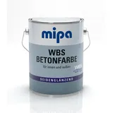 Mipa WBS Betonfarbe - Fussbodenanstrich, seidenglänzend/ 2,5L,silbergrau