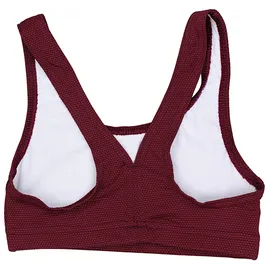 Aquarti Bustier-Bikini Jacquard Punkte Rot/Braun 152
