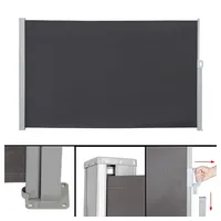 MuCoLa Seitenmarkise 180 x 300 cm grau Polyester