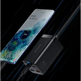 Baseus GaN3 Schnelllader 65W EU inkl. Schnellladekabel 1m