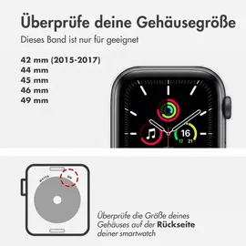 Apple Watch Ultra Trail Loop 49 mm Grün/Grau Titan Natur S/M