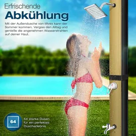 tillvex Solardusche Schwarz/Gold 40 l
