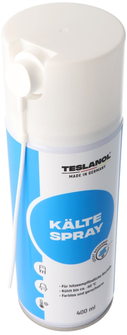 Teslanol Kältespray 400ml, zur Ortung von thermischen Fehlern in Elektrik und Elektronik