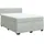vidaXL Boxspringbett mit Matratze Hellgrau 140x200 cm Samt