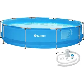 Tectake Stahlrahmenpool 360 x 76 cm inkl. Filterpumpe