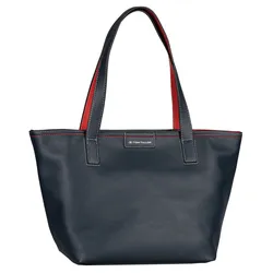 Shopper TOM TAILOR "Miri Mare", Damen, Gr. B/H/T: 43cm x 28cm x 18cm, blau, Polyurethan, Polyurethan (PU), colorblocking, kontrastfarbene Details, gepflegt, mehrfarbig, Taschen, maritimer Stil mit Kontrastnähten und durchdachten Farbakzenten