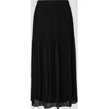 S.Oliver Midi-Rock aus Chiffon schwarz 34