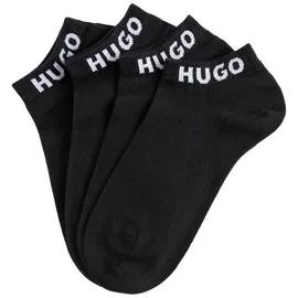 hugo underwear HUGO Socken 3P AS UNI CC W (Packung, 3-Paar, 3er) mit kontrastfarbenen Logoschriftzug schwarz 39-42