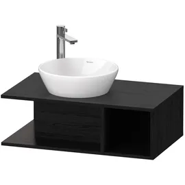 Duravit Waschtisch-Unterschrank 80 x 26 cm Eiche Schwarz Matt