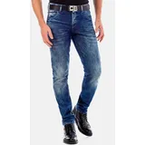 Cipo & Baxx Slim-fit-Jeans, in regular Fit 30, US-Größen blau Herren, Slim-fit-Jeans Slim Jeans