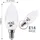 B.K.Licht LED Lampe E14 5W 3000K warmweiß 5 St.