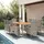 vidaXL Garten-Essgruppe 9-tlg. Grau