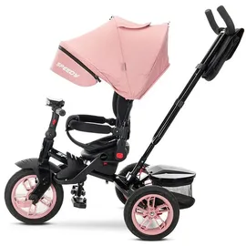 Lorelli Dreirad Speedy, Luftreifen, Musik, Licht, Schubstange pink