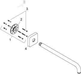 Hansgrohe Brausearm E 389 mm, 27446000