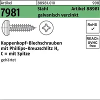 Industrial Quality Supplies Kappenkopfblechschraube 3,9 x 16 1000 Stück