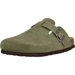 Slipper CRUZ "Corwin", Herren, Gr. 45, grün, Rindsleder, Schuhe, aus atmungsaktivem Material