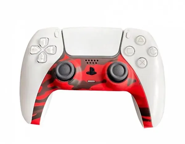 PS5 Controller Skin - Camo Red