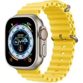 Apple Watch Ultra GPS+Cellular 49 mm Titaniumgehäuse, Ocean Armband gelb