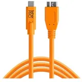 Tether Tools USB-C auf USB 3.0 Micro-B 4,6 m Orange