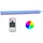 vidaXL Wasserfall Wasserfall-Element mit RGB LEDs Edelstahl 108 cm