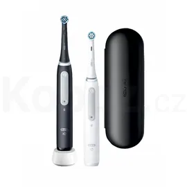 Oral-B iO Series 4 Matt Black + 2. Handstück Quite White + Reiseetui