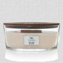 Woodwick Duftkerze White Honey 454 g beige