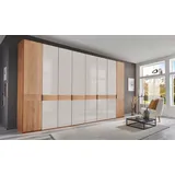 Wiemann Drehtürenschrank Cardiff 393,1 x 236 x 58 cm Braun/Weiß
