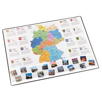 Läufer Landkarten-Schreibunterlage - 53 x 40 cm, Deutschlandkarte,