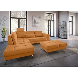Kopfstütze SIT & MORE "Bendigo", gelb (curry), B:50cm H:25cm T:12cm, Polsterauflagen, Kopfstütze Sofa-Zubehör