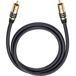 Oehlbach Subwoofer Cinch-Kabel Audio- & Video-Kabel, (3.00 cm)