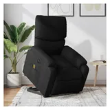 vidaXL Massagesessel mit Aufstehhilfe Stoff 99 x 99 x 99 cm Schwarz elektrisch