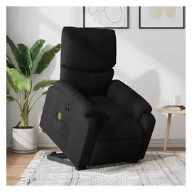 vidaXL Massagesessel mit Aufstehhilfe Stoff 99 x 99 x 99 cm Schwarz elektrisch