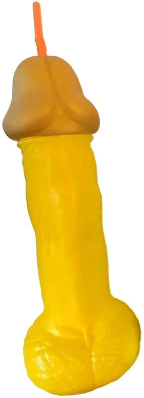 DIABLO PICANTE - YELLOW PLASTIC PENIS GLASS